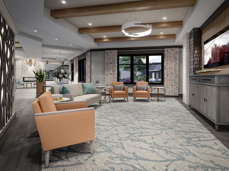 The Woodlands at Canterfield Memory Care Living Room